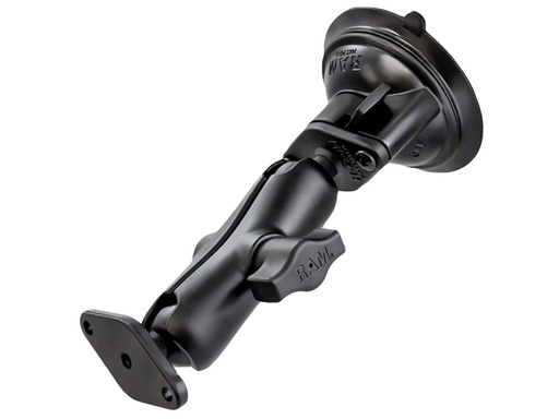 [RAM-B-166U] RAM SUCTION MOUNT WITH DIAMOND PLATE END