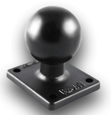 [RAM-202U-225] RAM BALL BASE WITH 1.5" x 2" 4 HOLE PATTERN C SIZE